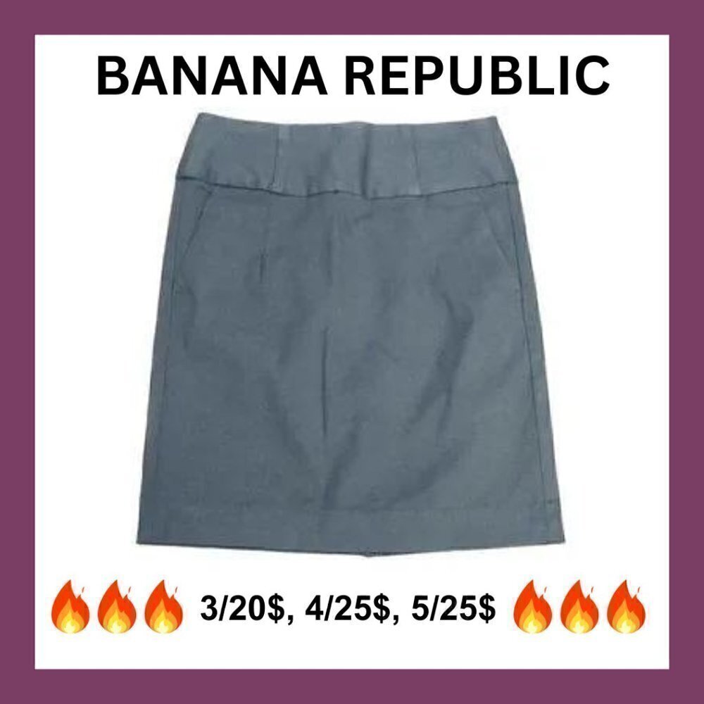 BANANA REPUBLIC FACTORY Gray high waist business casual pencil skirt